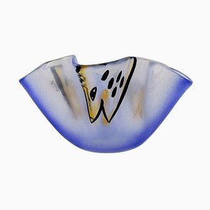 Bowl in Mouth-Blown Art Glass by Ulrica Hydman Vallien for Kosta Boda, Sweden, 1980s