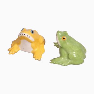 Antiker Frog Saltshakers von Sandoz Sculptor für Haviland, 2er Set