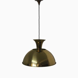 Brass Model P65 Pendant Lamp or Chandelier by Florian Schulz, Germany, 1976