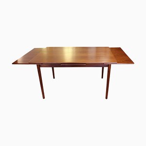 Danish Dining Table with Extensions in Teak, 1960s
