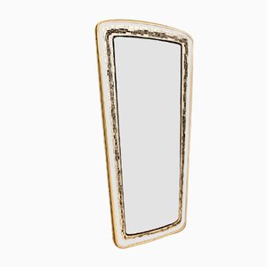 Mid-Century French Brass Framed Mirror