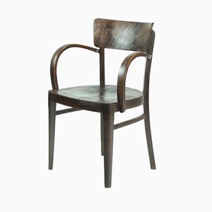 Czechoslovak Oak Armchair by Michael Thonet for Thonet, 1930s