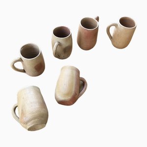 Terracotta Cups, 1960s, Set of 6