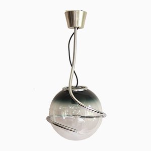Lámpara de techo Cobra italiana era espacial de cristal de Murano, años 60