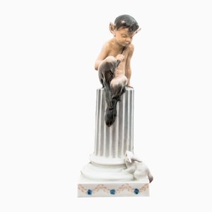 Figurina vintage a forma di fauno di Royal Copenhagen