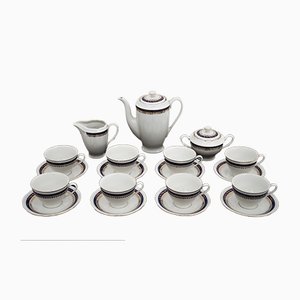 Polish Coffee Set from Ćmielów, 1980s, Set of 21