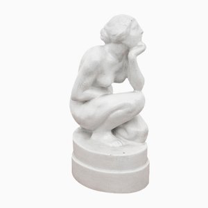 Figura de mujer polaca de porcelana, años 80