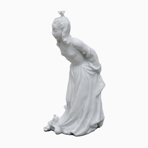 German Porcelain Princess and Frog Figurine from Rosenthal, 1960s
