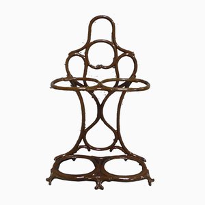 Art Nouveau Cast Iron Umbrella Stand from Fonderie Corneau Alfred