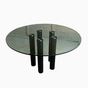Glass Dining Table by Marco Zanuso for Zanotta, 1979