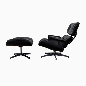 Mid-Century Lounge Chair & Ottoman by Charles & Ray Eames for Vitra, Set of 2