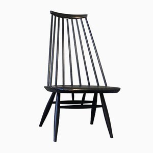 Mid-Century Black Mademoiselle Lounge Chair by Ilmari Tapiovaara for Asko