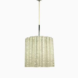 Mid-Century Glass Tube Pendant Lamp from Doria Leuchten, 1960s