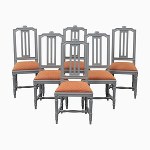 Gustavian Style Dining Chairs, 2000, Set of 6