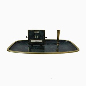 Art Deco Bauhaus Writing Tray with Perpetual Calendar and Pen Holder from Jakob Maul