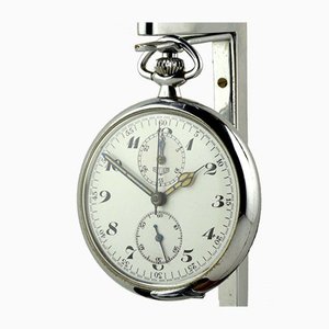 Orologio da tasca con cronografo smaltato di Eduard Heuer, Svizzera, anni '20