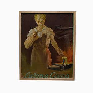 Poster antico vittoriano di un cacao, Regno Unito, inizio XX secolo