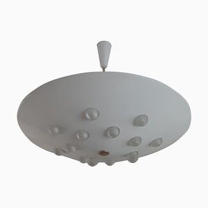 Lampada da soffitto Holophane in vetro di Gino Sarfatti per Stilnovo, 1949