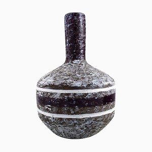 Vase avec Col Étroit en Céramique Vernie de Upsala-Ekeby, Sweden, 1960s