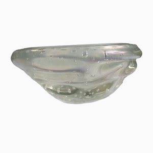 Barattolo Mid-Century in vetro iridescente di Seguso