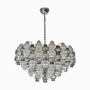 Murano Manubri Glass Chandelier, 1980s