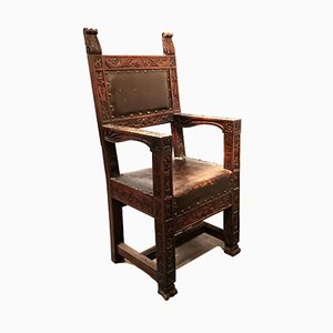 Sedia Throne vintage di Architetti Artigiani Anonimi