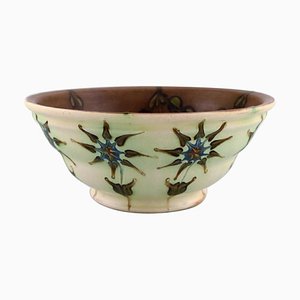 Glazed Stoneware Bowl in Modern Design from Kähler, 1930s