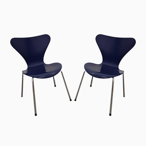 Set of Vintage Model 3107 Chairs by Arne Jacobsen for Fritz Hansen, 1980s