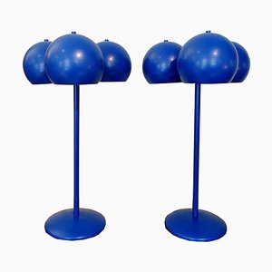 Totembal Table Lamps in Blue by Juanma Lizana, Set of 2