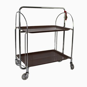 Mid-Century Folding Serving Trolley from Bremshey Solingen