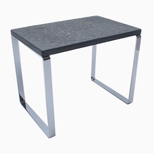 German Slate and Chrome Side Table from Draenert, 1960s