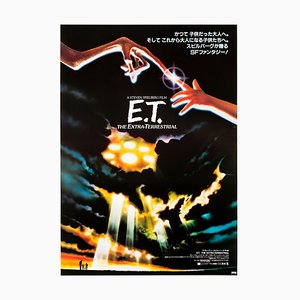 Affiche de Film Originale de ET L'Extra Terrestre, Japon, 1982