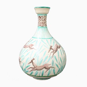 Vintage Ceramic Flower Vase by Jean Mayodon, 1960s