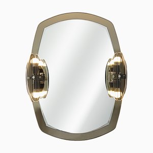 Hollywood Regency 2-Toned Mirror with Lights from Veca, 1960s