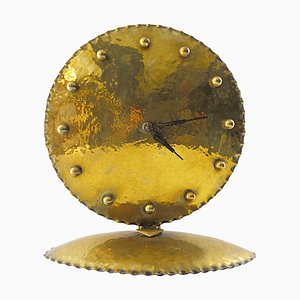 Reloj de mesa estilo Amsterdamse antiguo de latón de Jacob Palmtag