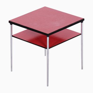 Czech Bauhaus Umakart Chrome-Plated Steel Square Table, 1940s