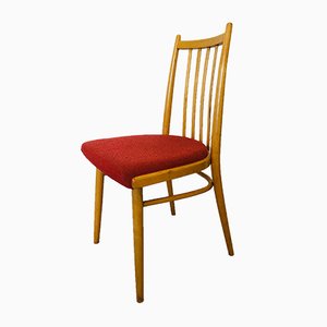 Set of Mid-Century Czech Light Blue Dining Chairs from TON