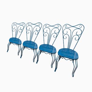 Chaises de Jardin & Set de Table de Fermob, 1950s, Set de 5