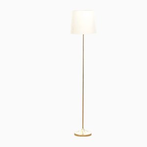 Small Scandinavian Brass Floor Lamp, 1970s