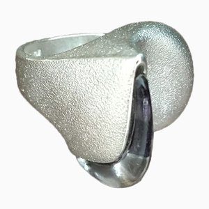 Darina Tear Ring aus Acryl & Acrylglas aus Sterling Silber 925 von Björn Weckström für Lapponia, 1979