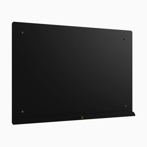 Myosotis Grande Magnetic Notice Board in Volcanic Black by Richard Bell