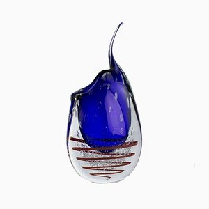Spiral Vase Colibrì in Murano Glass by Valter Rossi for VRM