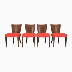 Art Deco Dining Chairs by Jindřich Halabala, 1940s, Set of 4