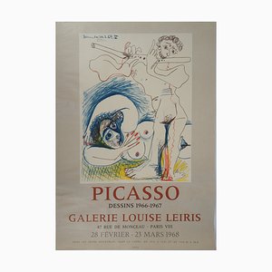 Litografía The vintage to the Flute Player de Pablo Picasso