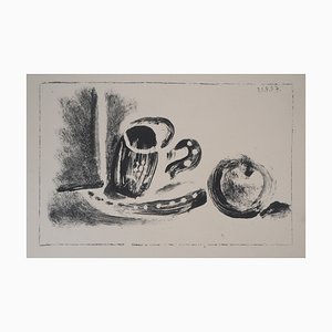 Tasse und Apfel Lithographie von Pablo Picasso, 1947