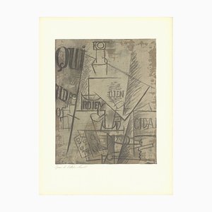 Paper Glued Lithograph after Pablo Picasso, 1966