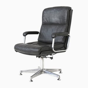 Silla de conferencias alemana con mecanismo basculante de Drabert, años 70