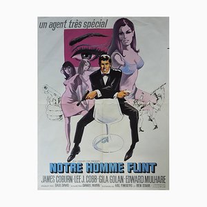 Poster del film di Notre Man Flint con James Coburn, 1965