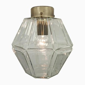 Vintage Glass Rhombus Ceiling Lamp from Limburg