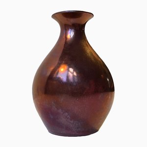 Vase Art Déco en Céramique avec Vernis Lustre par EBS Klint, 1930s
